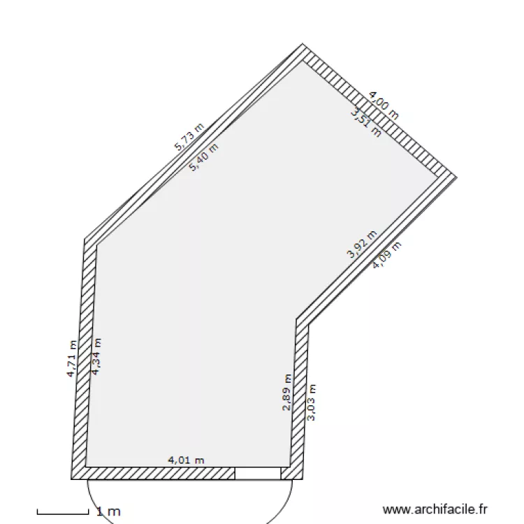 piscine. Plan de 