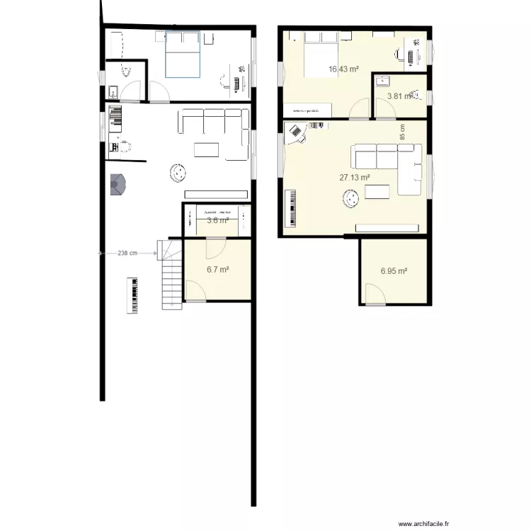 maison ok. Plan de 