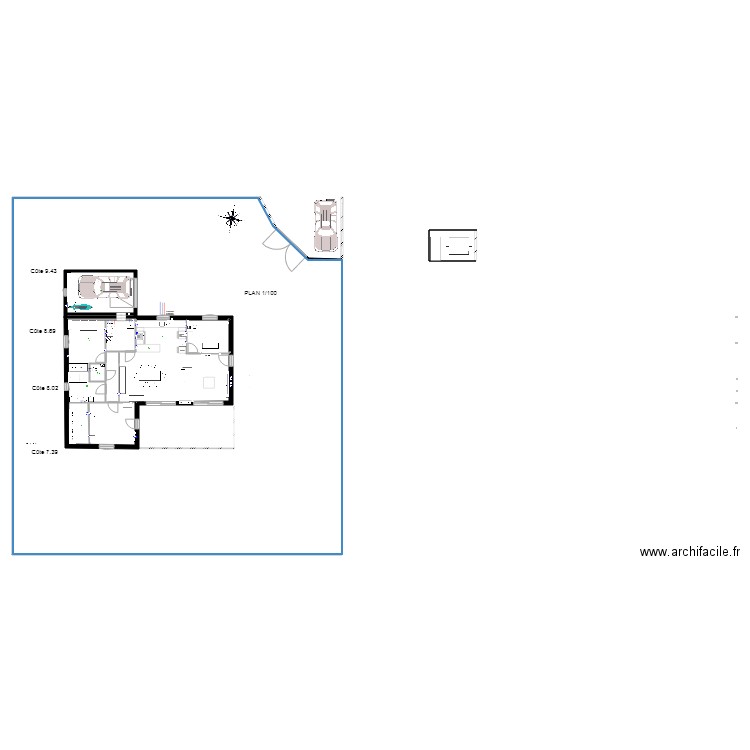 PROJET MAISON PEIPIN avec mobilier 2. Plan de 0 pièce et 0 m2