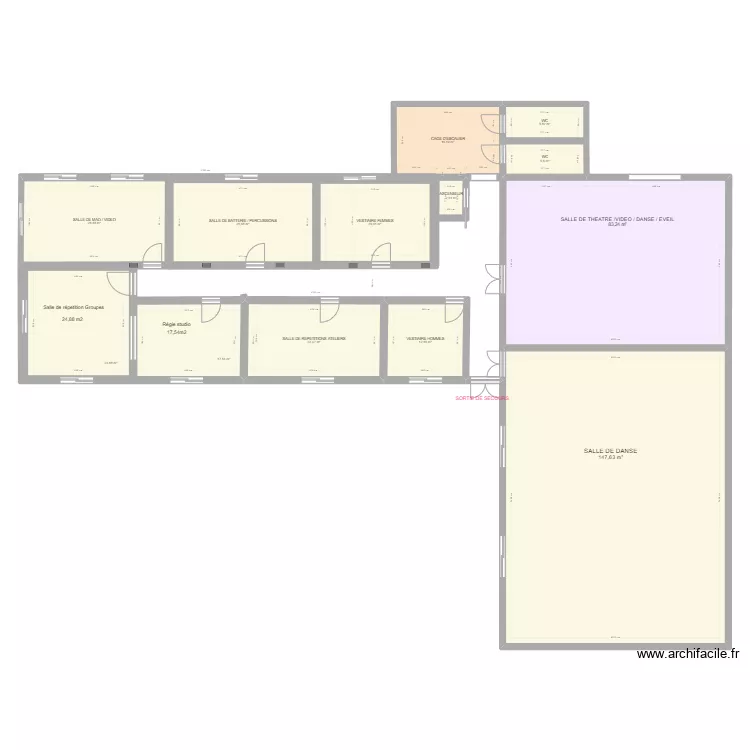 2&egrave;me &eacute;tage IMPULSE maj 25-07-23. Plan de 