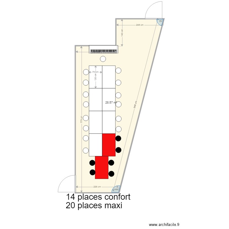 salle studio 23. Plan de 0 pièce et 0 m2