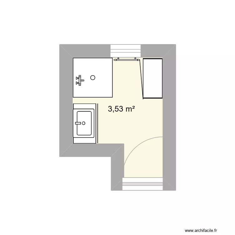 SDB Mom. Plan de 1  et 4 m²