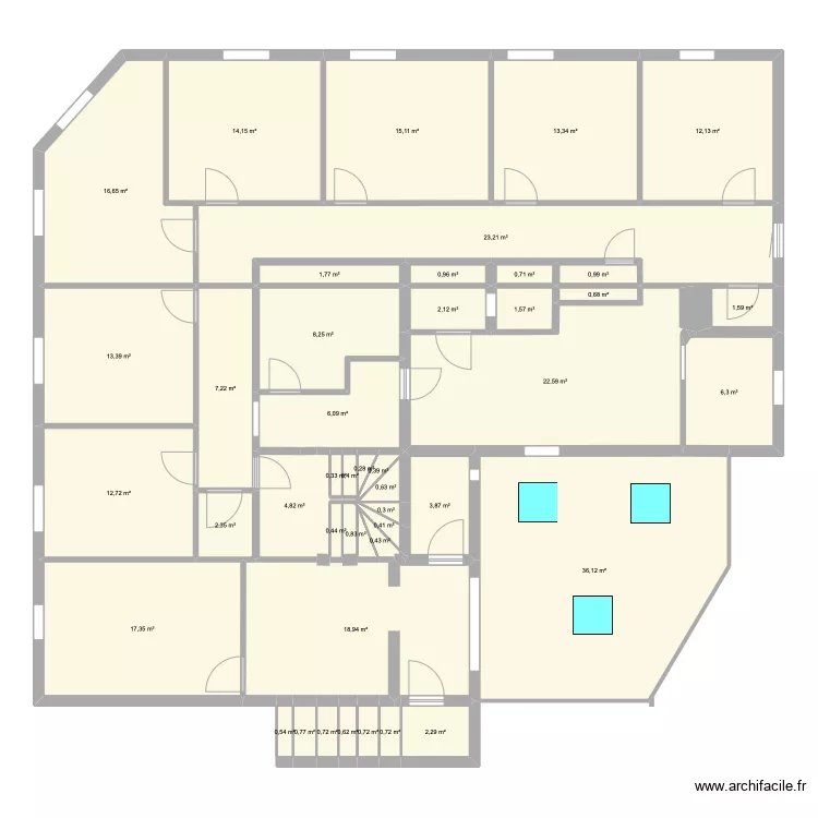 1 er etage hotel apres travaux. Plan de 1 er etage hotel apres travaux. Plan de
