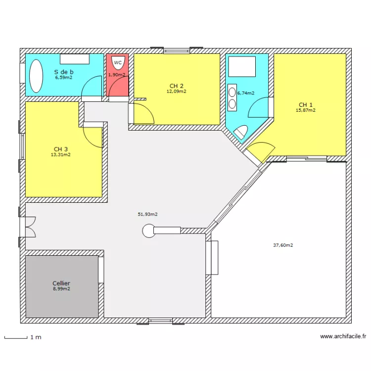 VALLOMBREUSE 3. Plan de 