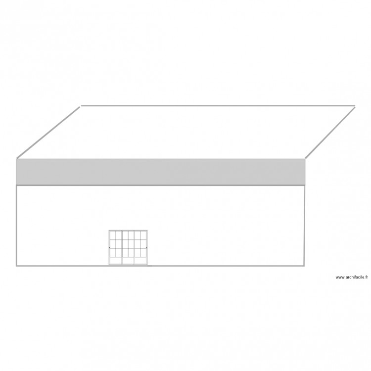 facade sud. Plan de 0 pièce et 0 m2