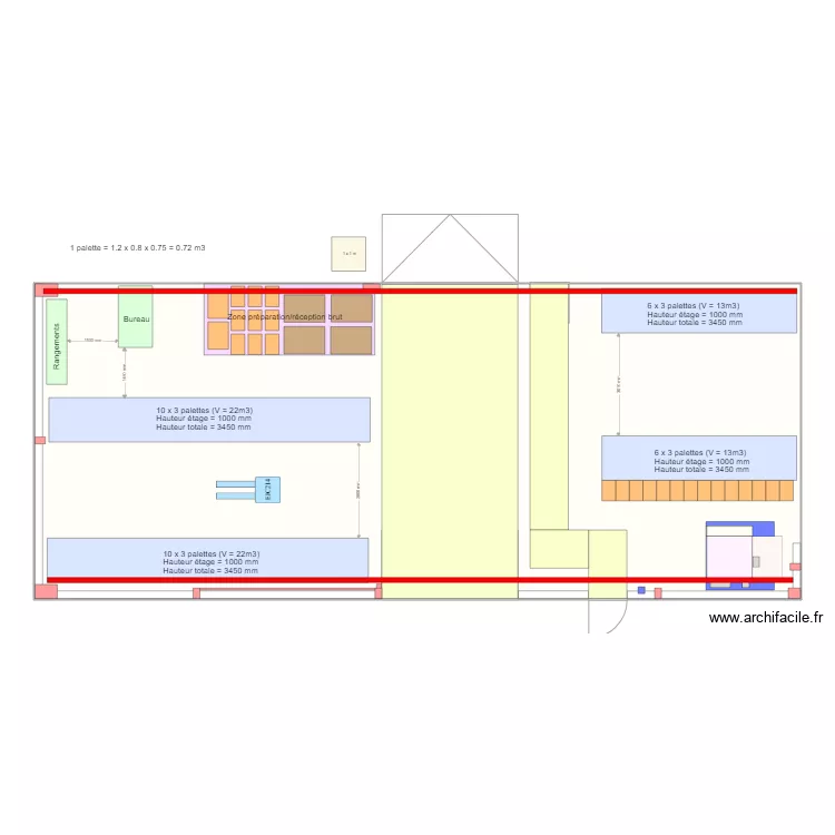 R&eacute;ception UAP3 v1. Plan de 
