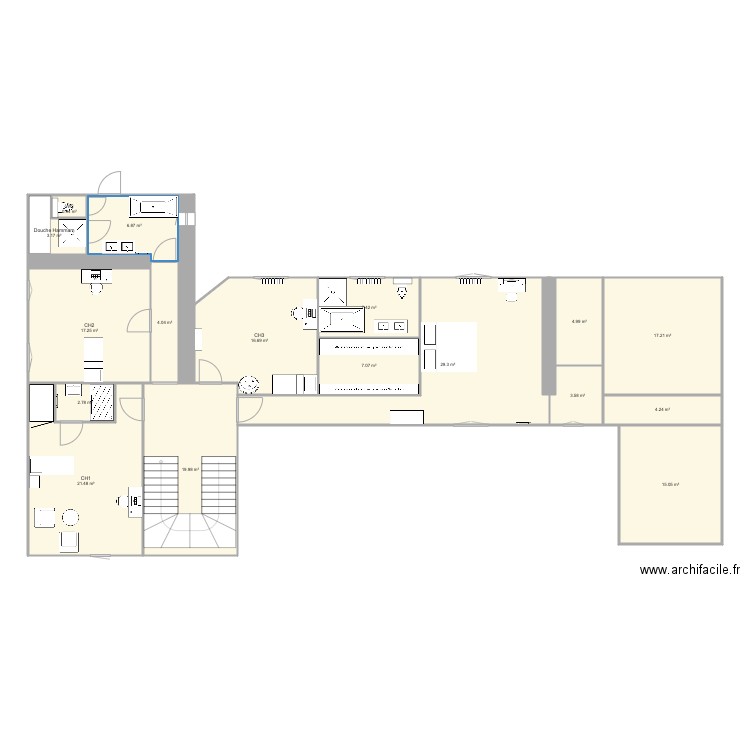Etage  Projet 4. Plan de 0 pièce et 0 m2