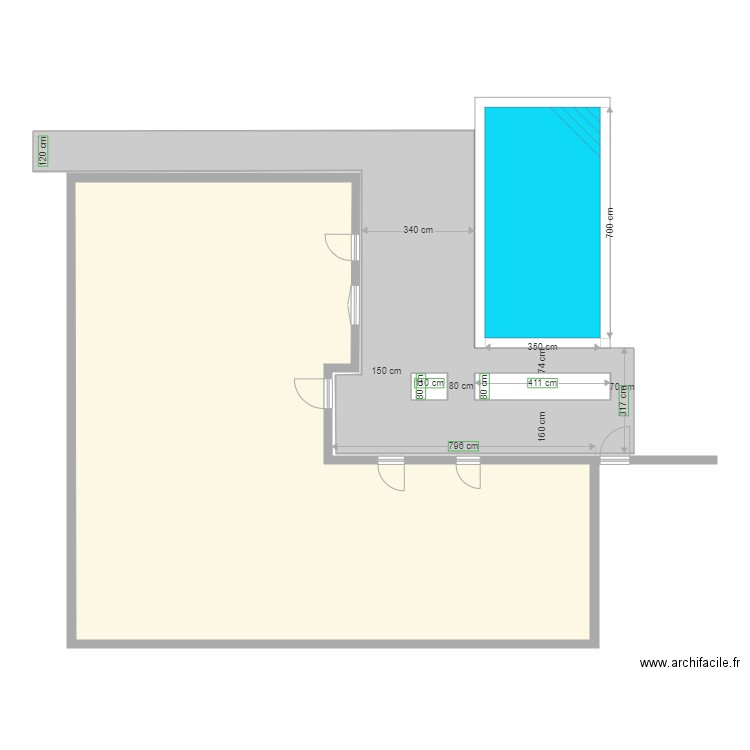 Terasse piscine 170221. Plan de 0 pièce et 0 m2