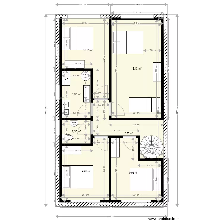 etage sup 66-1(2). Plan de etage sup 66-1(2). Plan de