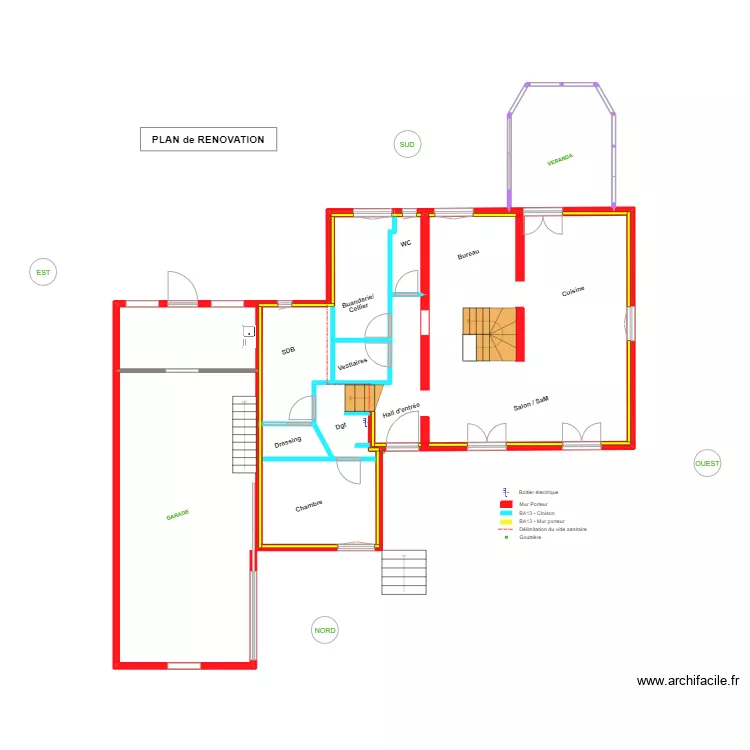 Plan de RENOVATION_Peupliers. Plan de 
