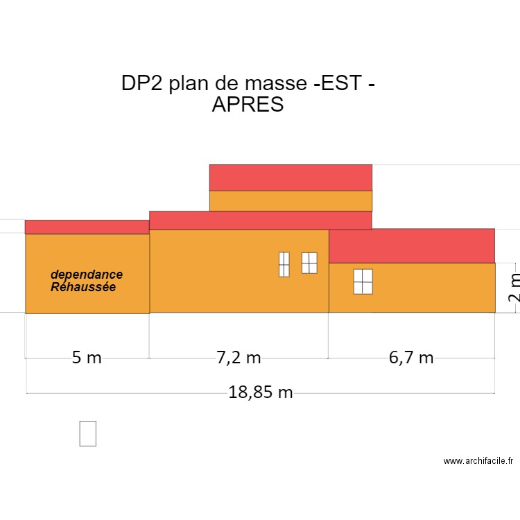 DP2-plan de masse -EST- APRES. Plan de 0 pièce et 0 m2