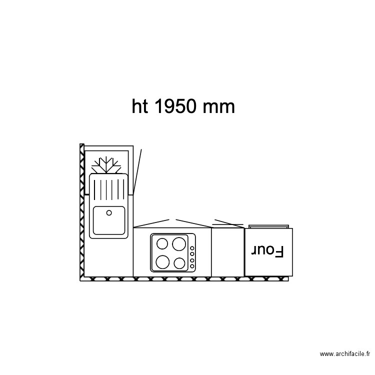 cuisine studio LE 444. Plan de 0 pièce et 0 m2