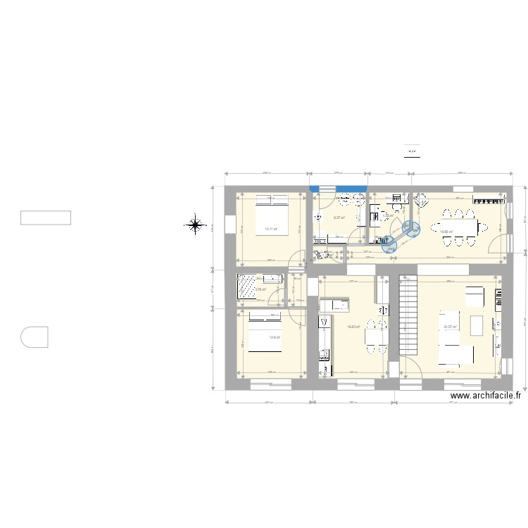 sausseyRDCprojetAurelienV3. Plan de 0 pièce et 0 m2