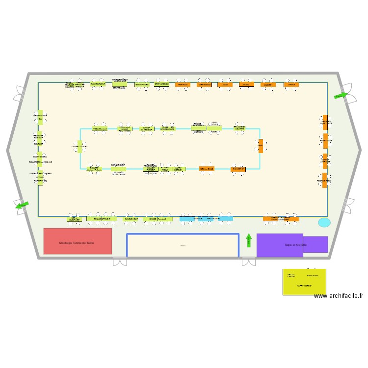 2022 COSEC Plan tables Fête Associations V1. Plan de 4 pièces et 1816 m2