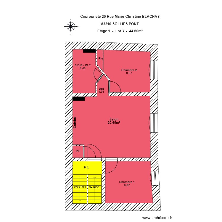 SCI PRIMA 1erEtage. Plan de 0 pièce et 0 m2