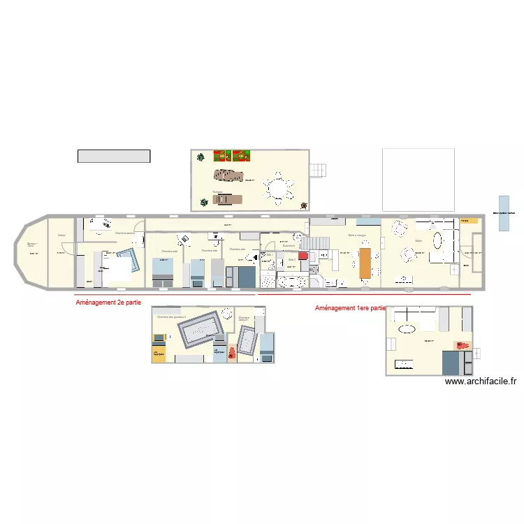 CALE PENICHE essai. Plan de 