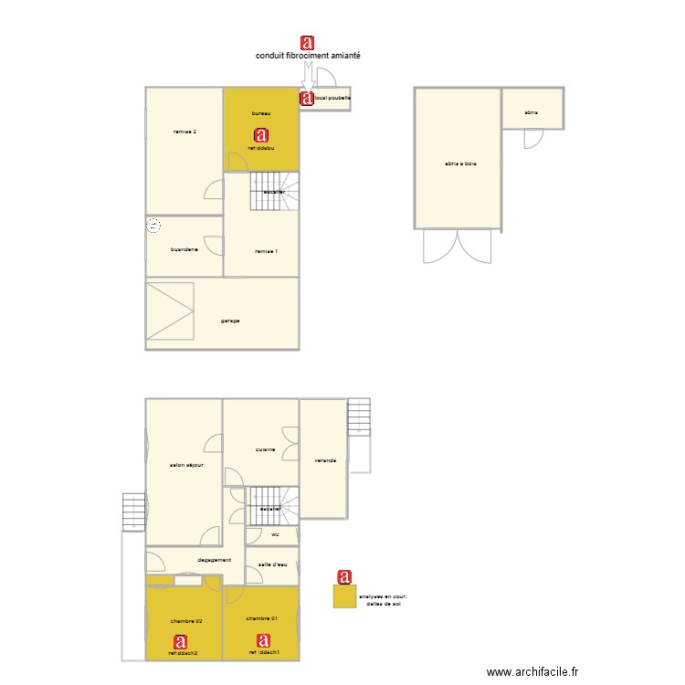 indivision muzard am. Plan de 20 pièces et 177 m2