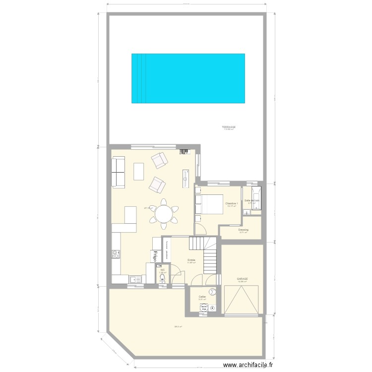 TENTATIVE AVEC AVANT DE MAISON. Plan de 0 pièce et 0 m2