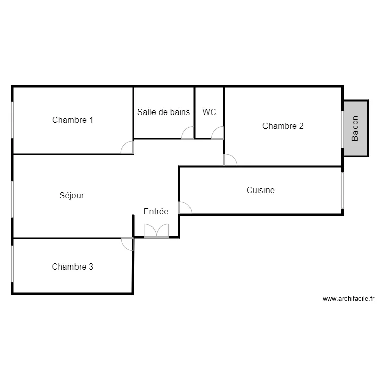 LEBRATI Plan projet&eacute;. Plan de 