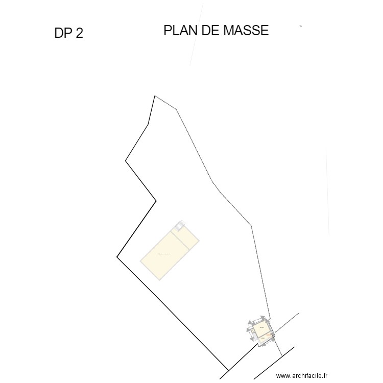 DP2 Plan de masse. Plan de 0 pièce et 0 m2