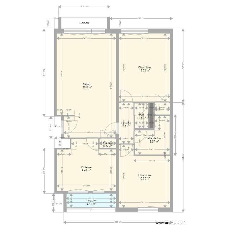 Appartement 5e Dte. Plan de 0 pièce et 0 m2