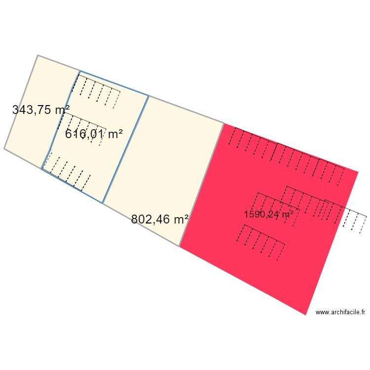 viry22. Plan de 3 pièces et 1762 m2