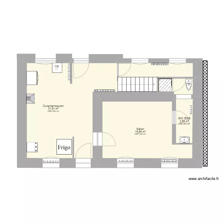 RDC Diane FRESCHARD. Plan de RDC Diane FRESCHARD. Plan de