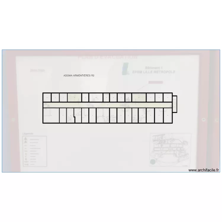 ADOMA ARMENTI&Egrave;RES R2. Plan de 