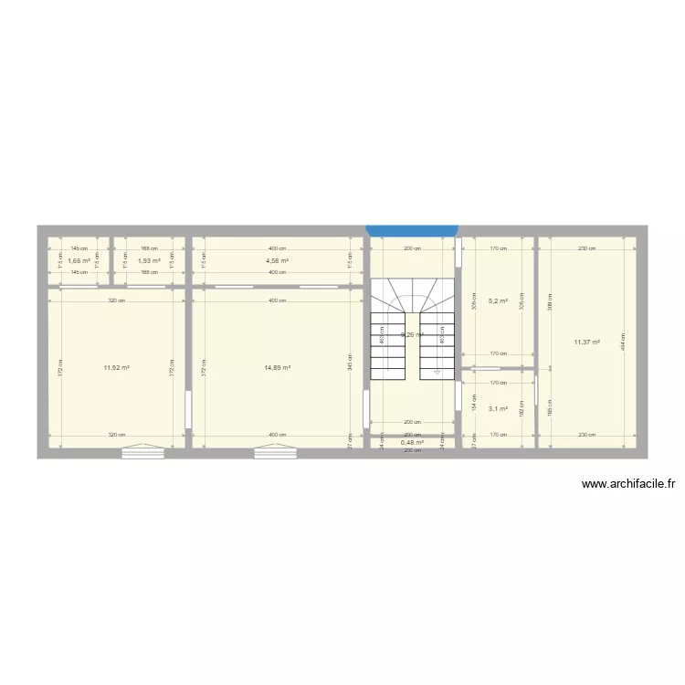 Epernay 2 eme etage. Plan de 