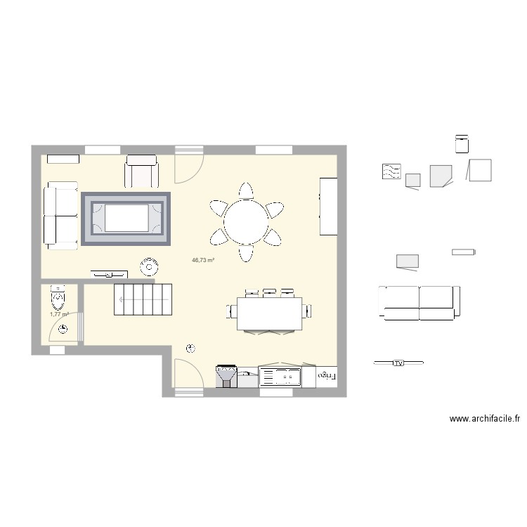 AnneDam RDC v2. Plan de 0 pièce et 0 m2