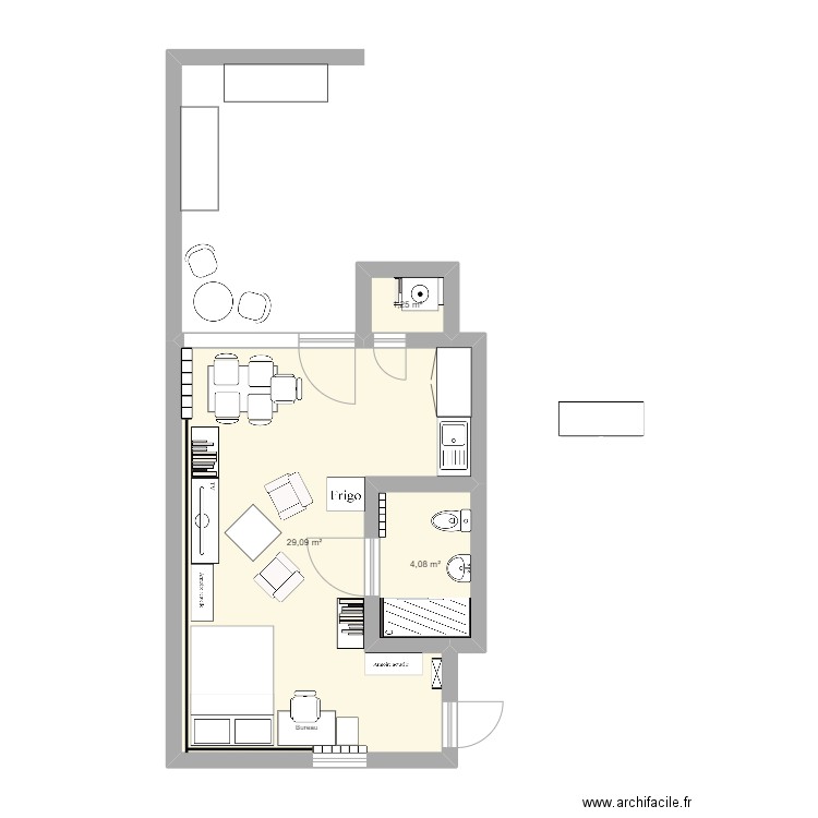 Studio Lisa et Greg. Plan de 0 pièce et 0 m2