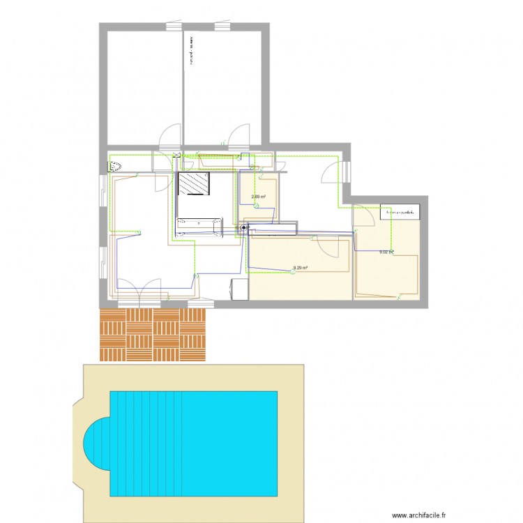 un vrai plan de maison