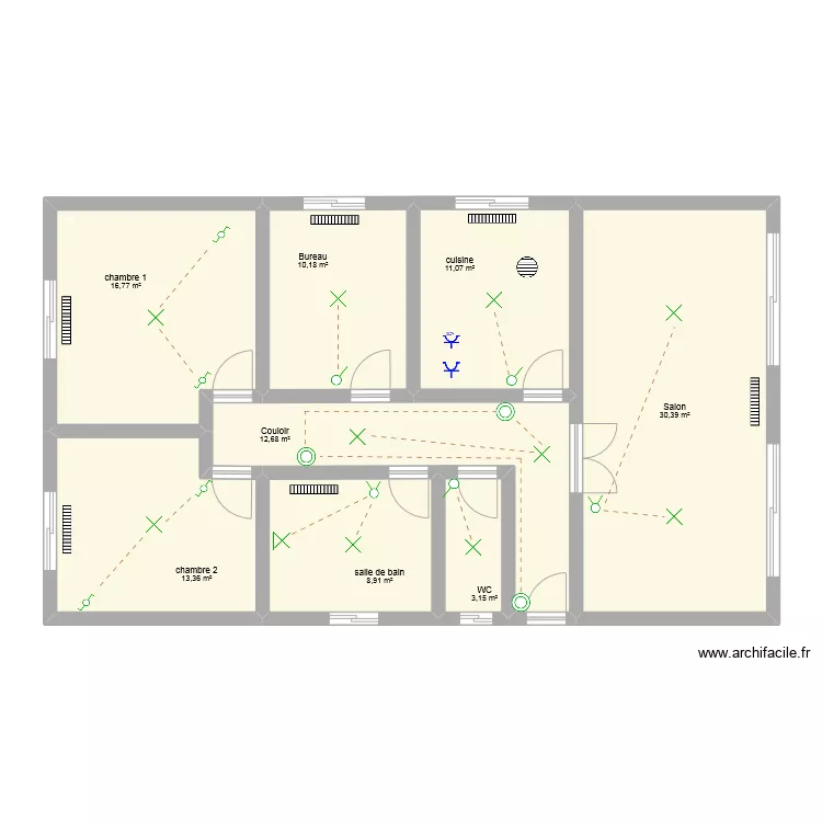 T4-t&eacute;moin. Plan de 