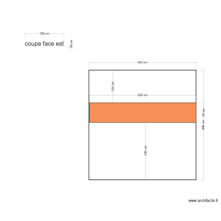 coupe face est 114rt damelie. Plan de 0 pièce et 0 m2