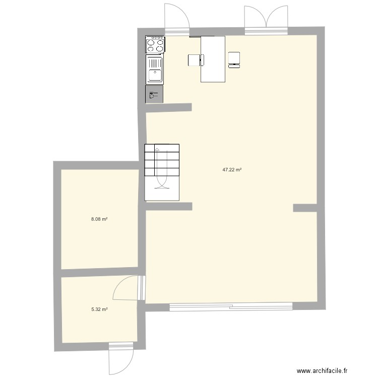 Cuisin. Plan de 0 pièce et 0 m2