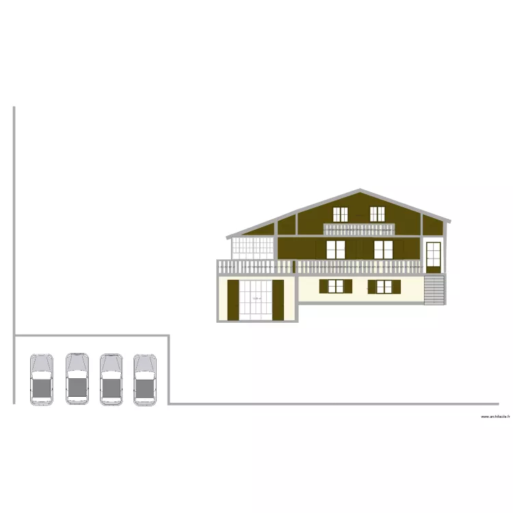 Dent 26 Coupe 3 toit prolong&eacute;. Plan de 