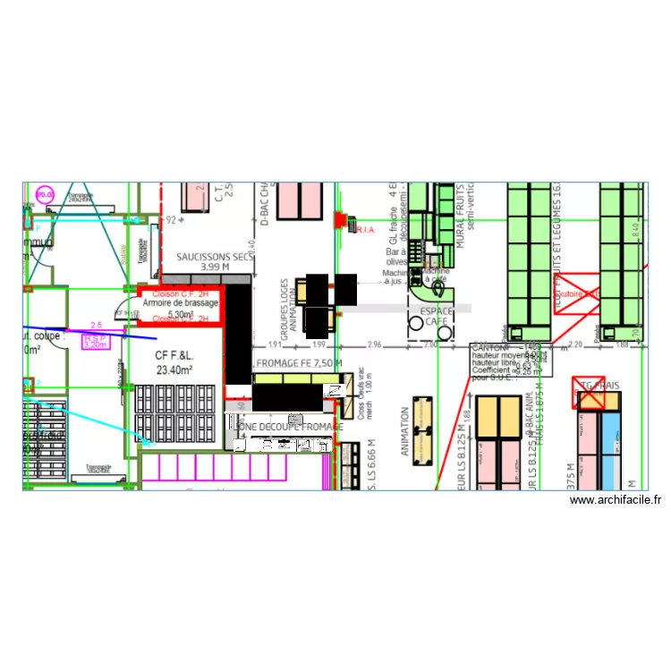 FESSENHEIM . Plan de 