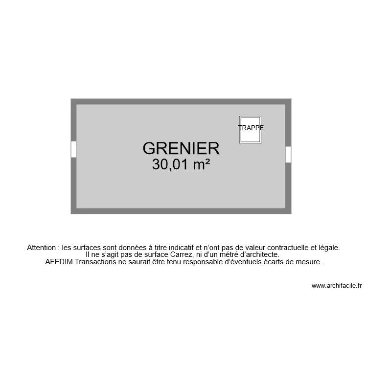 BI 7640 GRENIER. Plan de 