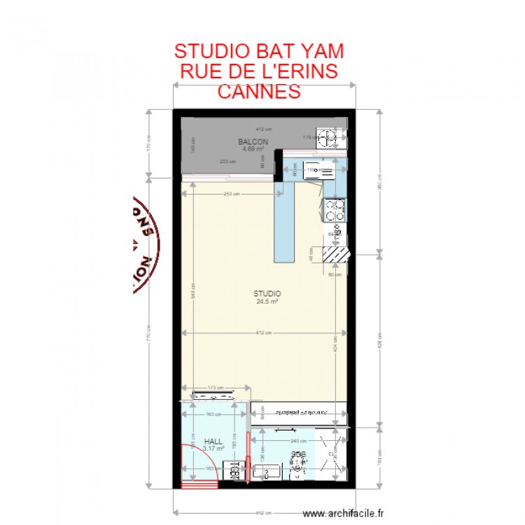 STUDIO BAT YAM projet. Plan de 0 pièce et 0 m2