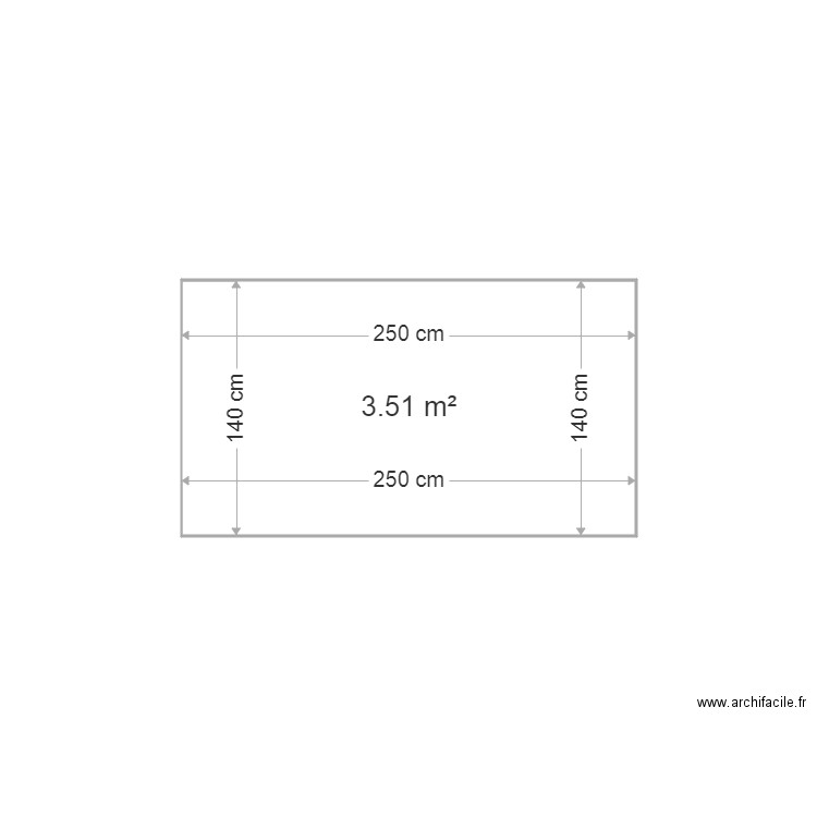 Dalle 02. Plan de 1 pièce et 4 m2