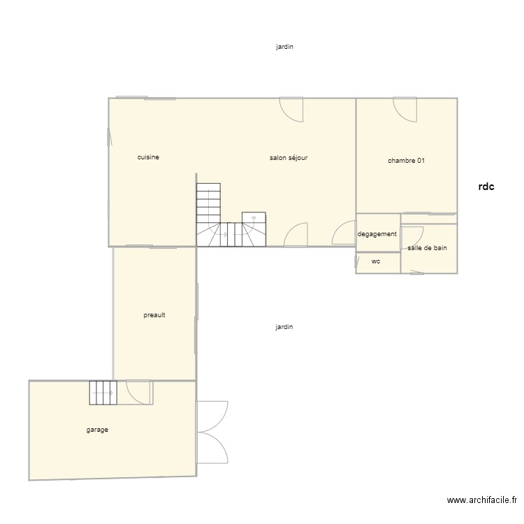 arzur am. Plan de 8 pièces et 94 m2