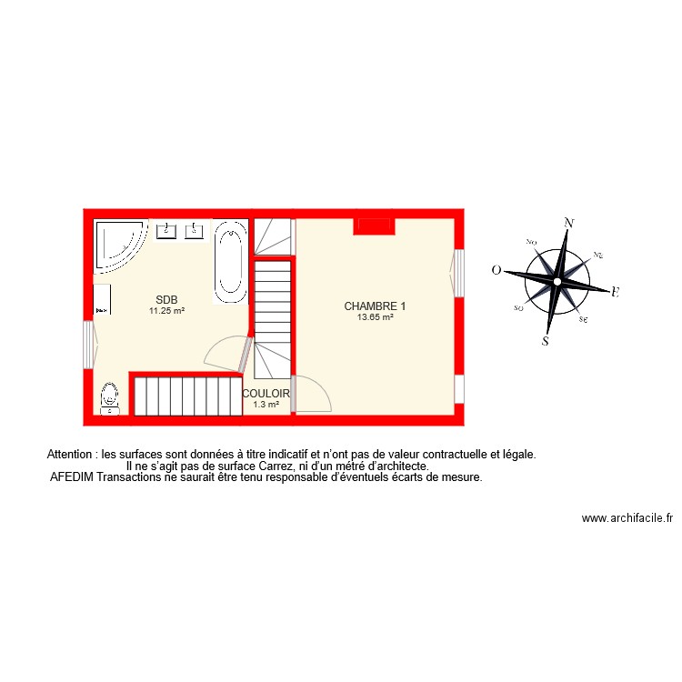 BI 6585 ETAGE 1 M. Plan de 0 pièce et 0 m2