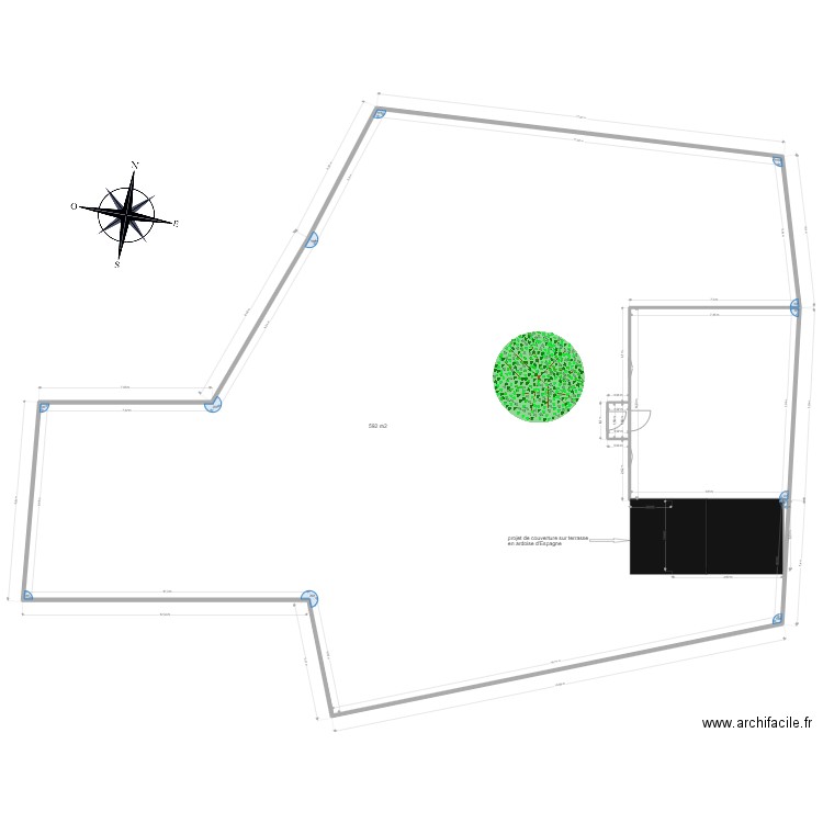 plan de masse vernet. Plan de 4 pièces et 584 m2