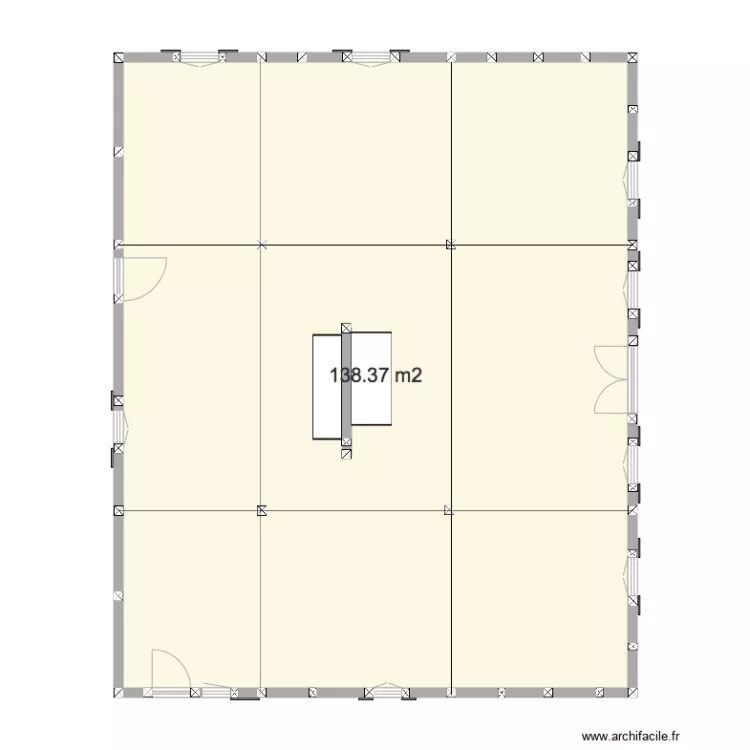 La Treille Axes poutres maitresses. Plan de 