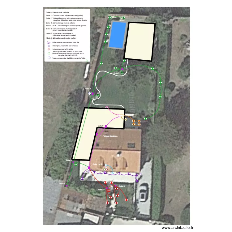&Eacute;clairage roulant. Plan de 