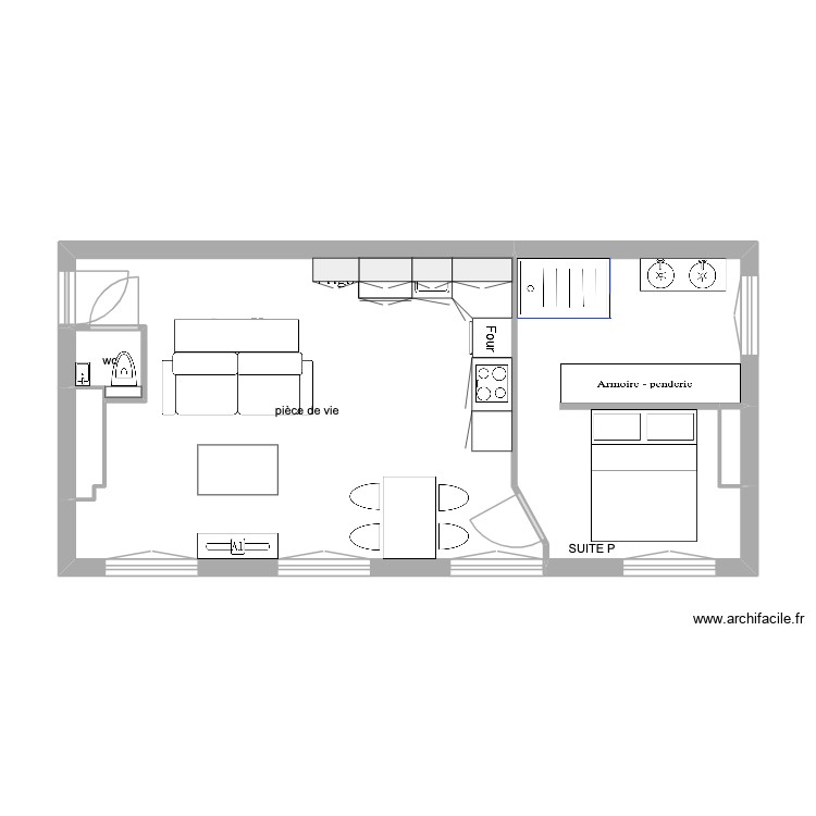 Charret V2 amenagement. Plan de 0 pièce et 0 m2