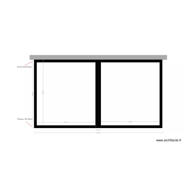 Bioclimatique Mercier. Plan de 