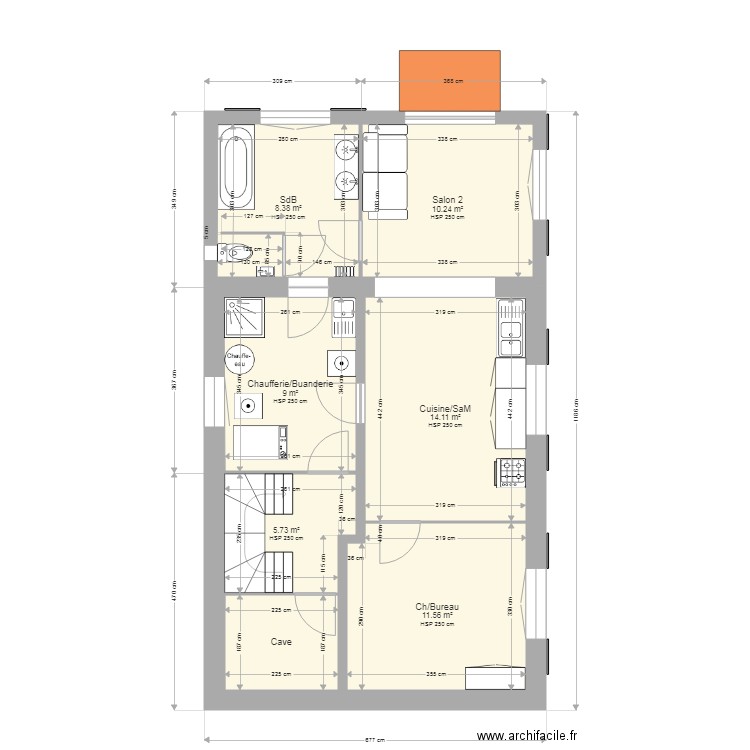 Maison Sous Sol. Plan de 0 pièce et 0 m2