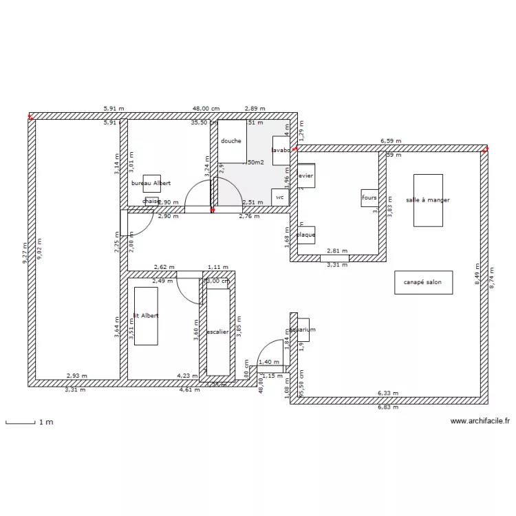 maison1. Plan de 