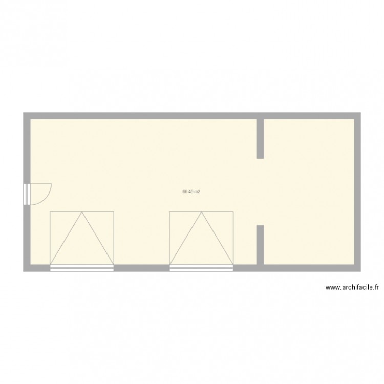 garage 70m2. Plan de 0 pièce et 0 m2